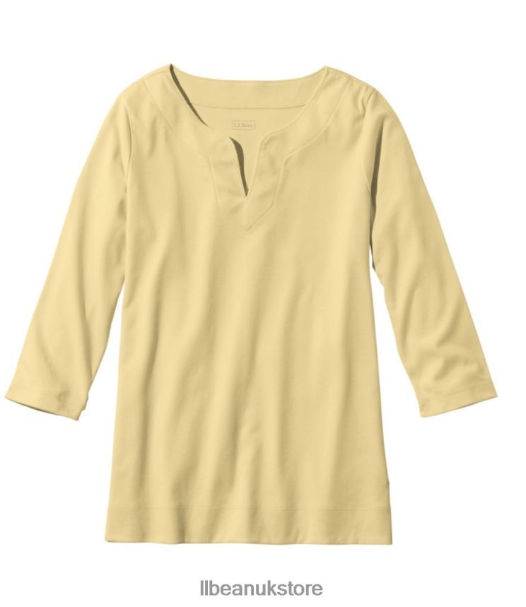 Clothing L.L.Bean Pima Cotton Tunic Butter Women 0VRR666873