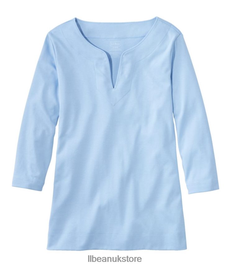 Clothing L.L.Bean Pima Cotton Tunic Lake Women 0VRR665656