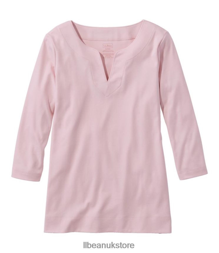 Clothing L.L.Bean Pima Cotton Tunic Pale Rose Women 0VRR6614