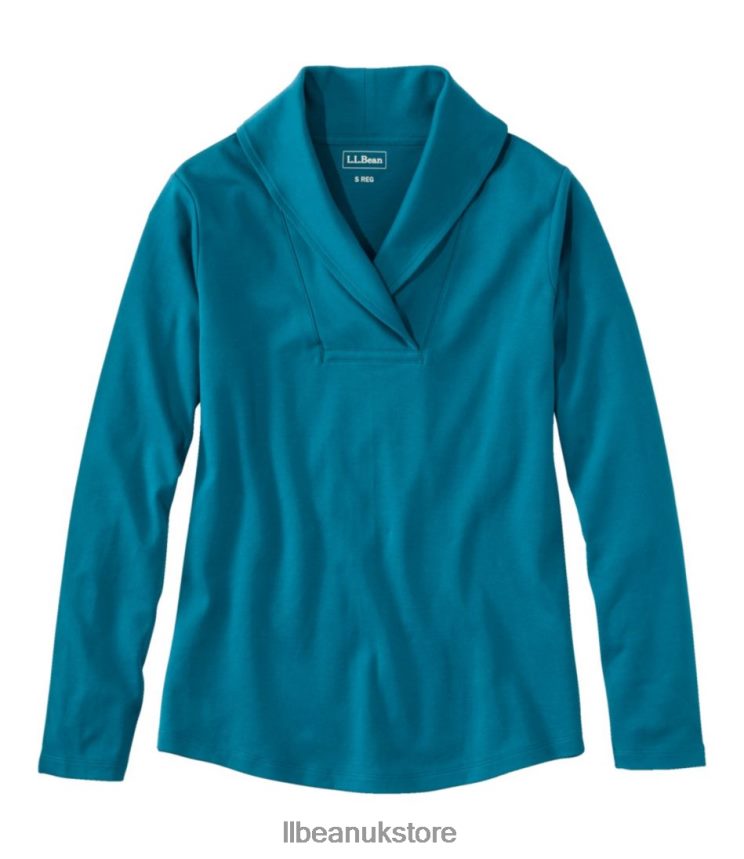 Clothing L.L.Bean Pullover Deep Turquoise Women 0VRR666902