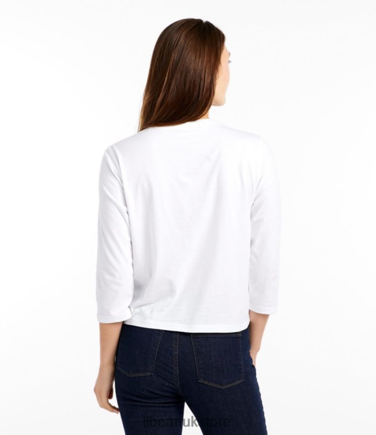 Clothing L.L.Bean Saturday T-Shirt White Women 0VRR665711