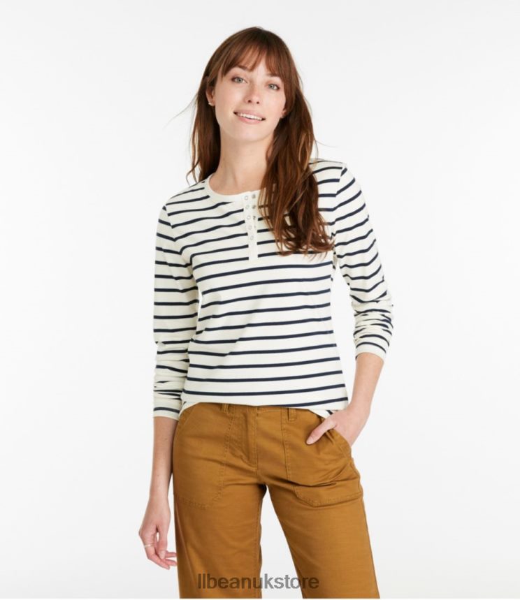 Clothing L.L.Bean Signature Rangeley Cotton Tee Gray Heather Women 0VRR663517