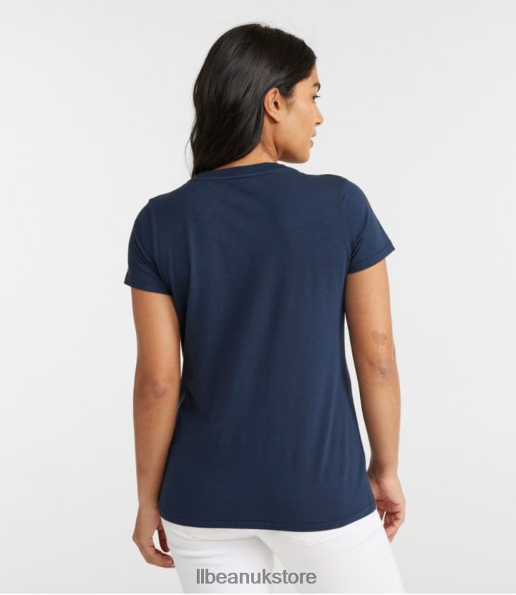 Clothing L.L.Bean Soft Stretch Supima Tee Deep Wine Women 0VRR666909