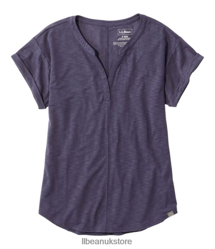 Clothing L.L.Bean Streamside Tee Dark Periwinkle Women 0VRR664713