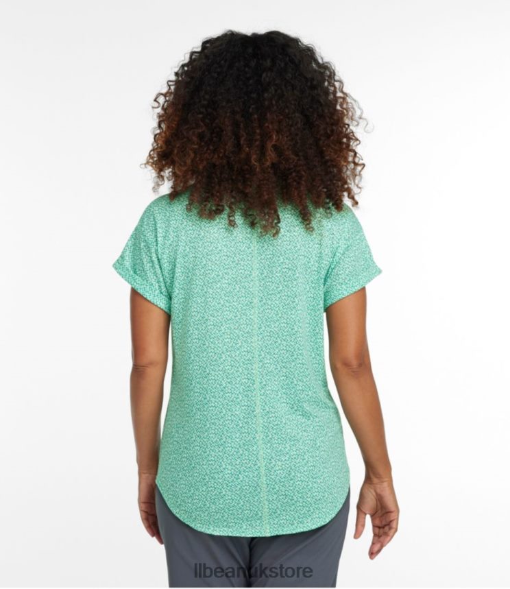 Clothing L.L.Bean Streamside Tee Faded Jade Geo Women 0VRR666399