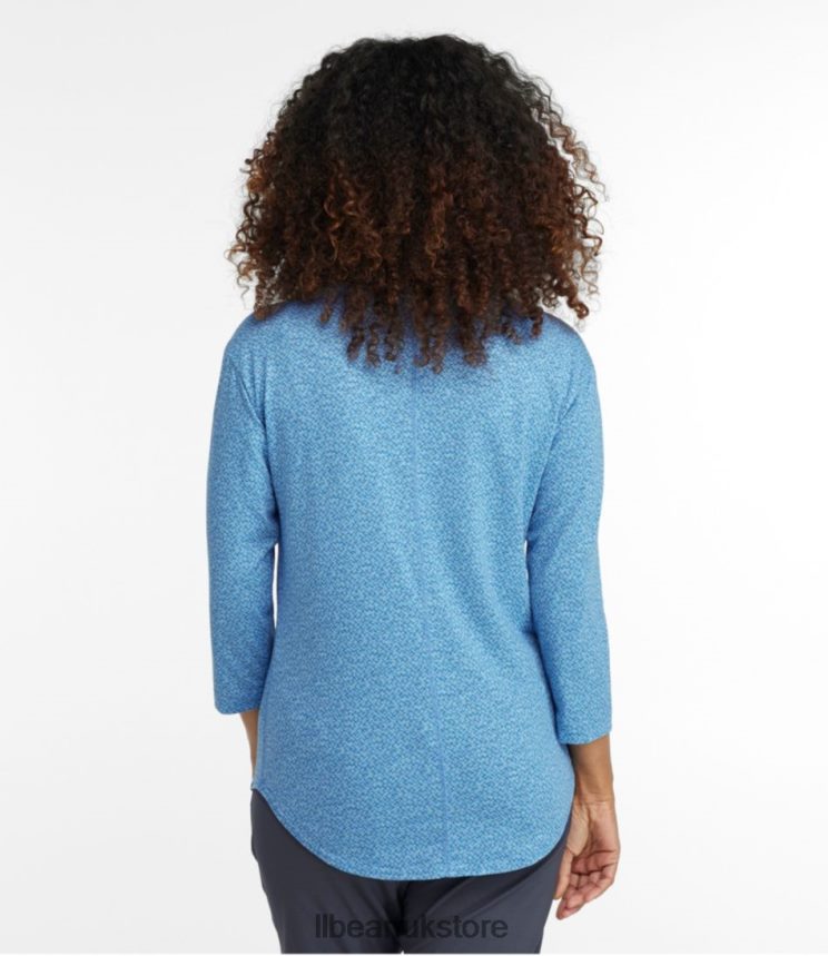 Clothing L.L.Bean Streamside Tee Nautical Navy Geo Women 0VRR6652
