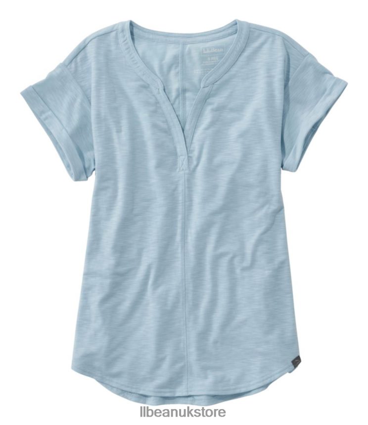 Clothing L.L.Bean Streamside Tee Surf Blue Women 0VRR666932