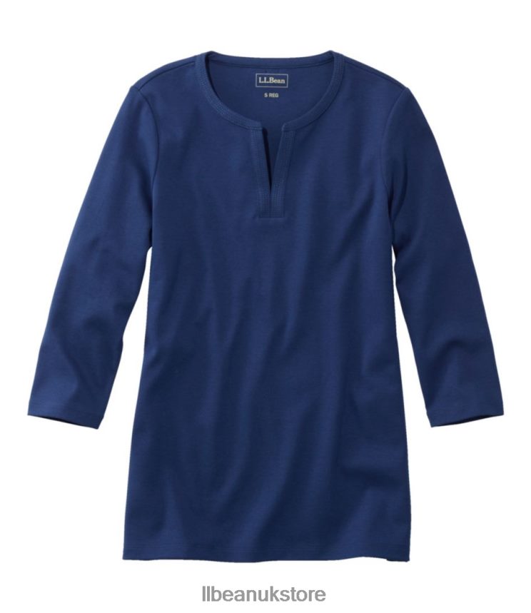 Clothing L.L.Bean Tee Alpine Blue Women 0VRR666886