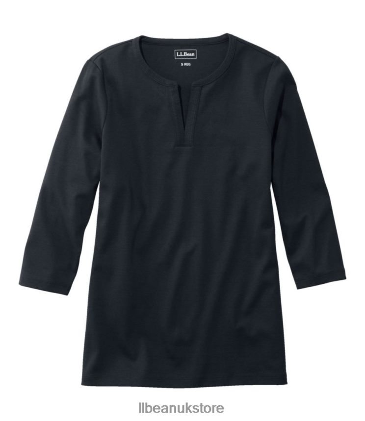 Clothing L.L.Bean Tee Black Women 0VRR662959