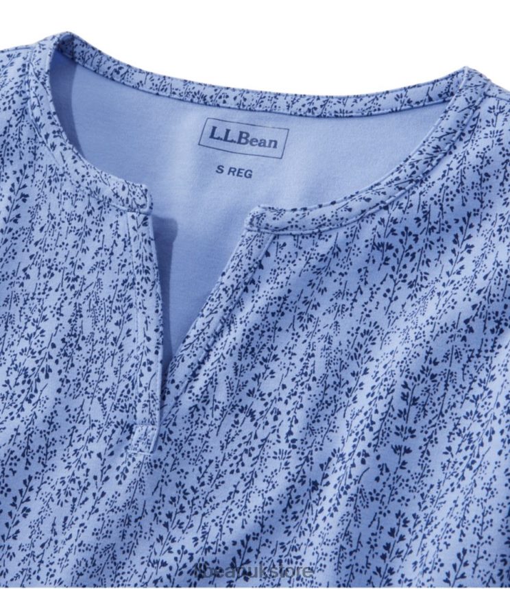 Clothing L.L.Bean Tee Dark Breton Red Daisies Women 0VRR66689