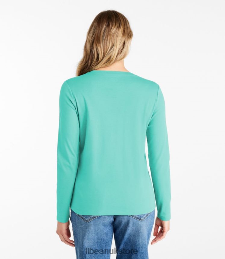 Clothing L.L.Bean Tee Deep Turquoise Women 0VRR666394