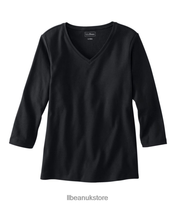 Clothing L.L.Bean V-Neck Black Women 0VRR665646