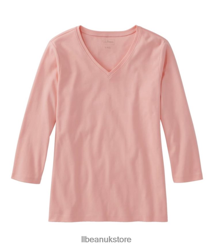 Clothing L.L.Bean V-Neck Creamy Apricot Women 0VRR666863