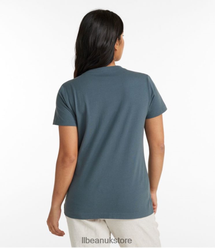 Clothing L.L.Bean Washed Cotton Tee Deep Wine Women 0VRR663118
