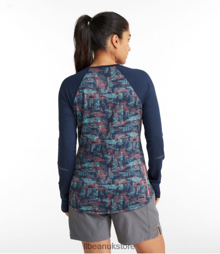 Clothing L.L.Bean Comfort Cycling Jersey Classic Navy Geo Print/Classic Navy Women 0VRR661722