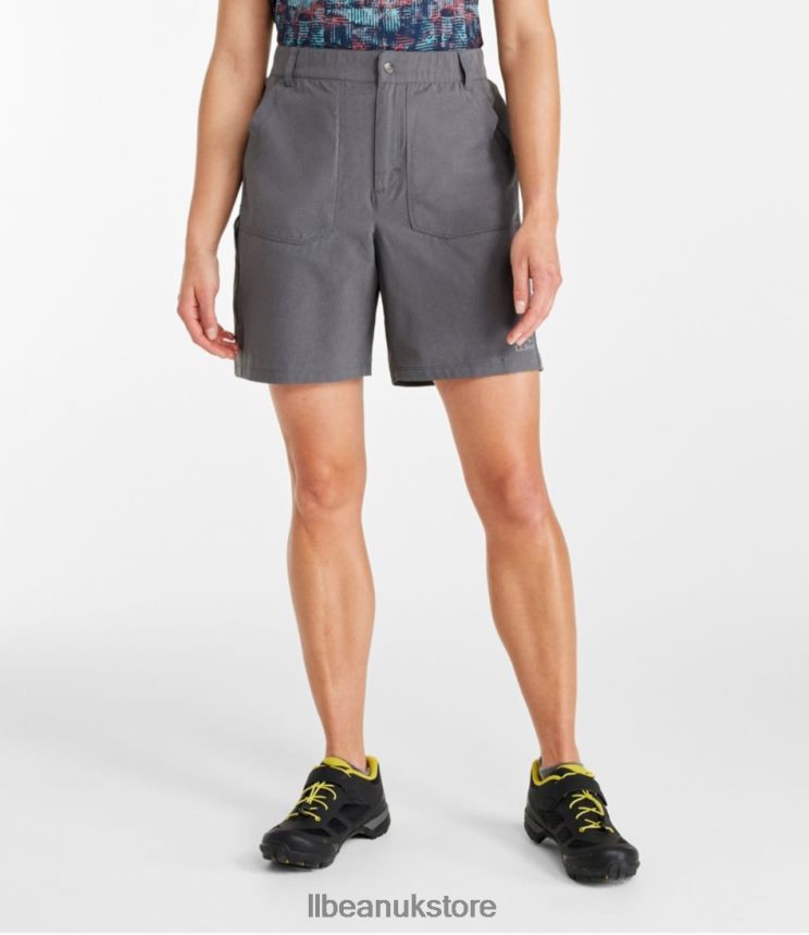 Clothing L.L.Bean Comfort Cycling Shorts with Liner Alloy Gray Women 0VRR661389