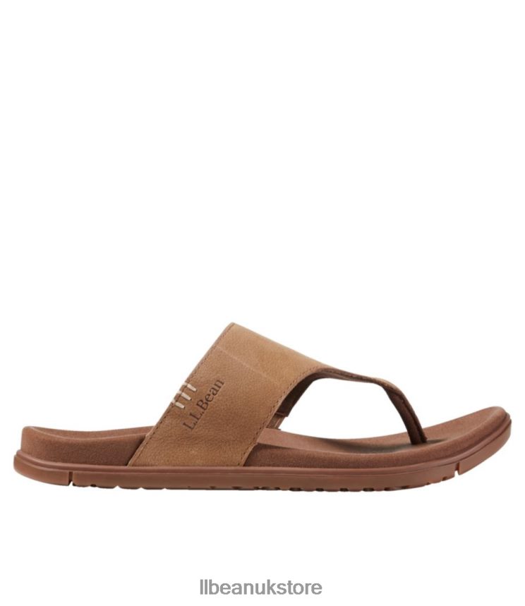 Footwear L.L.Bean Go-Anywhere Flip-Flops Honey Brown Women 0VRR661025