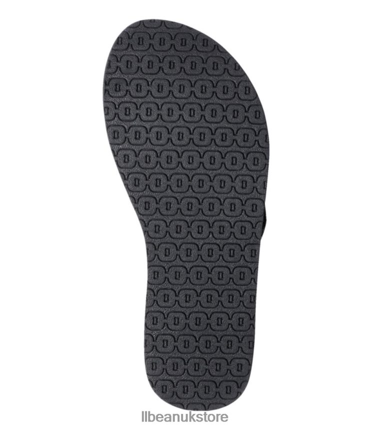 Footwear L.L.Bean Maine Isle Flip-Flops Black Women 0VRR661071