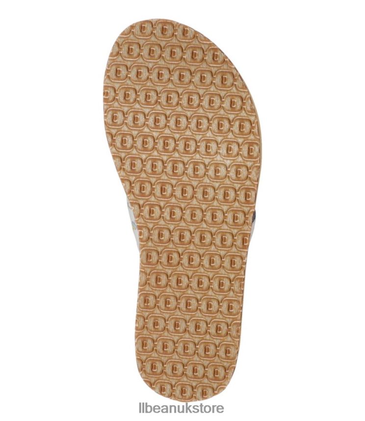 Footwear L.L.Bean Maine Isle Flip-Flops Paperwhite Lobster Women 0VRR663751