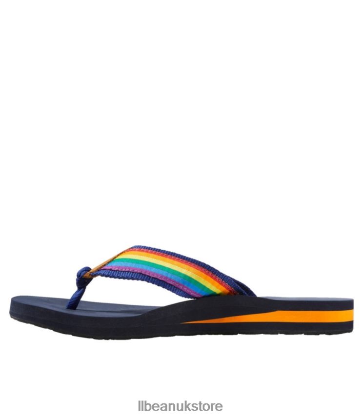 Footwear L.L.Bean Original Maine Isle Flip-Flops Classic Navy/Daisies Women 0VRR665151