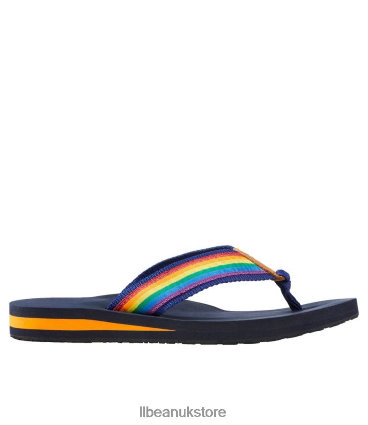 Footwear L.L.Bean Original Maine Isle Flip-Flops Classic Navy Whale/Blue Haze Women 0VRR663711