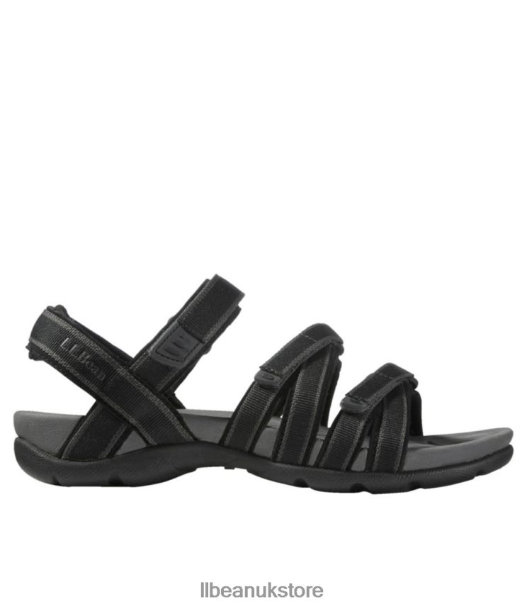 Footwear L.L.Bean Boothbay Sandals Black Women 0VRR663743