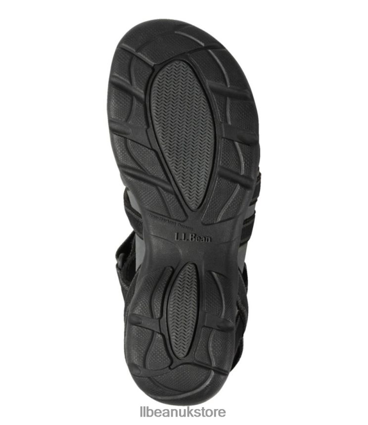Footwear L.L.Bean Boothbay Sandals Black Women 0VRR663743