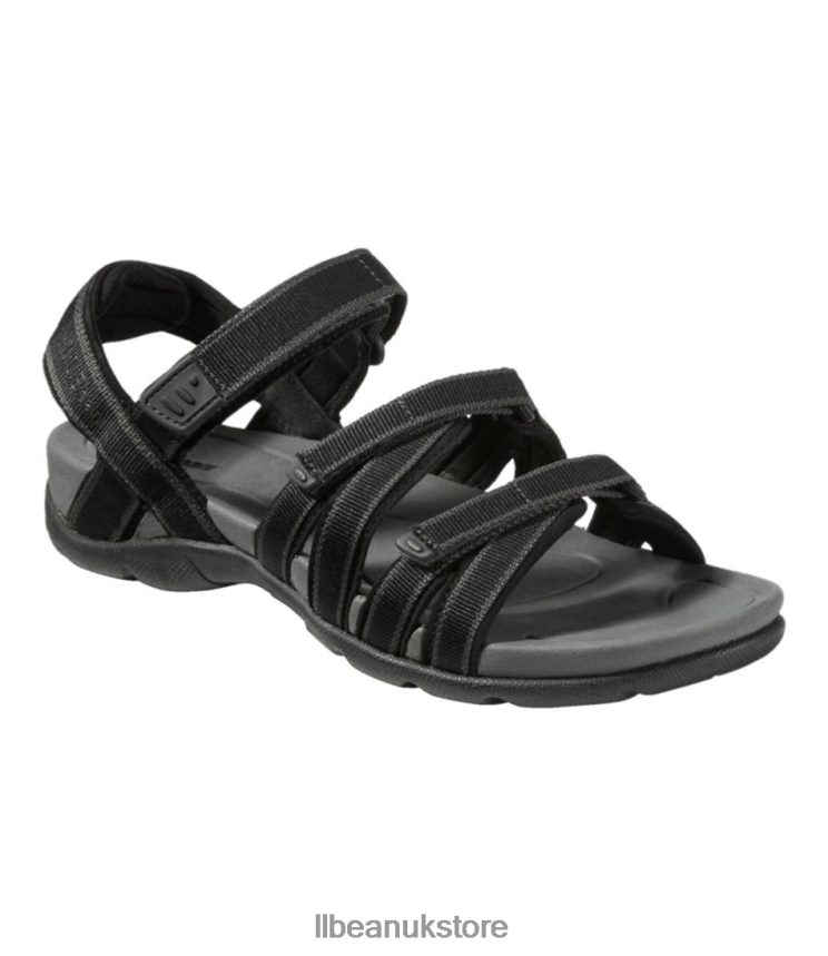 Footwear L.L.Bean Boothbay Sandals Black Women 0VRR663743