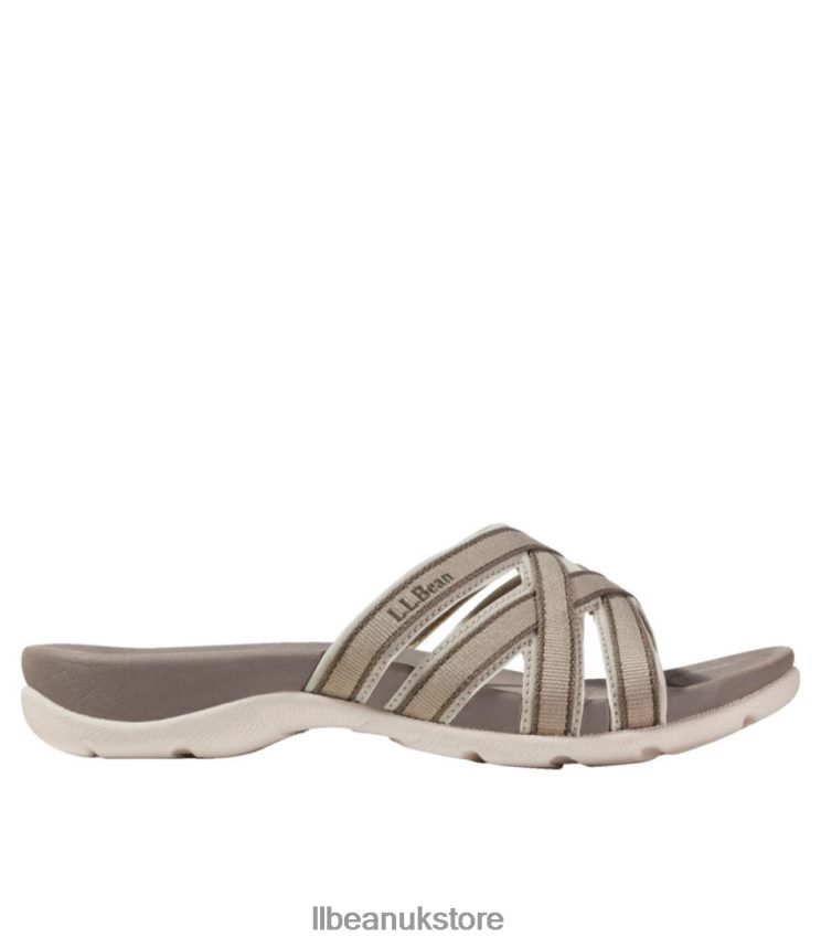 Footwear L.L.Bean Boothbay Slide Sandals Dark Cement Women 0VRR665184