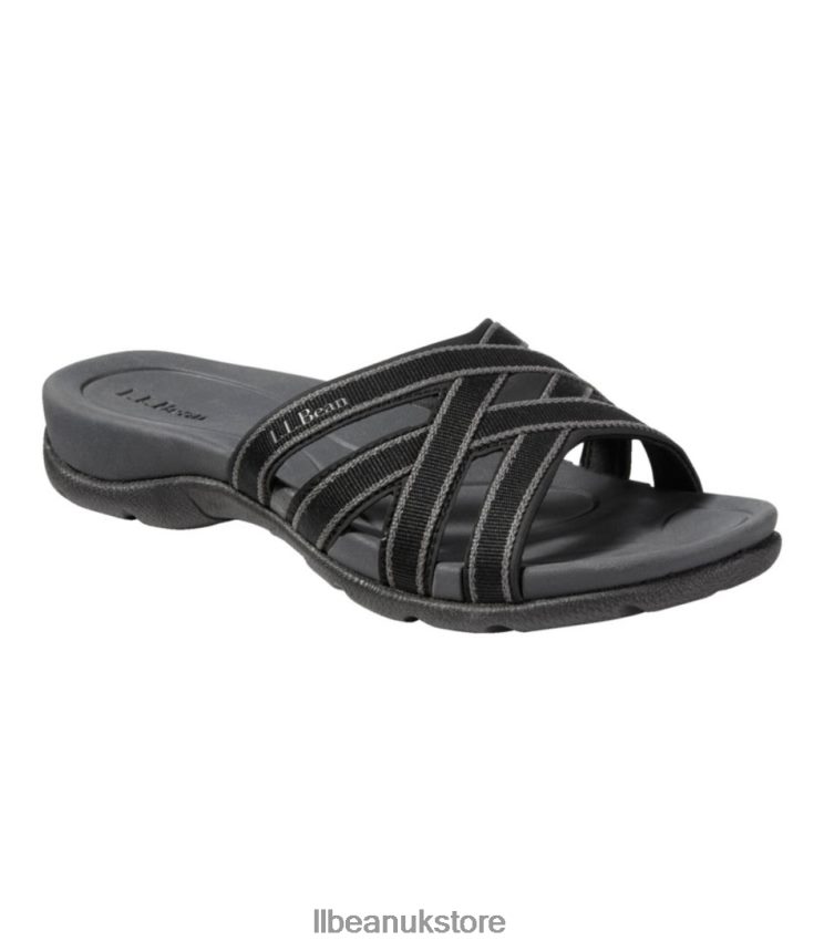 Footwear L.L.Bean Boothbay Slide Sandals Dark Cement Women 0VRR665184
