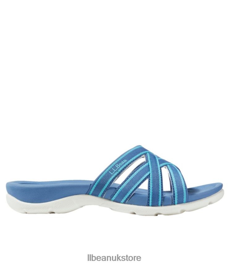 Footwear L.L.Bean Boothbay Slide Sandals Marine Blue Women 0VRR663755