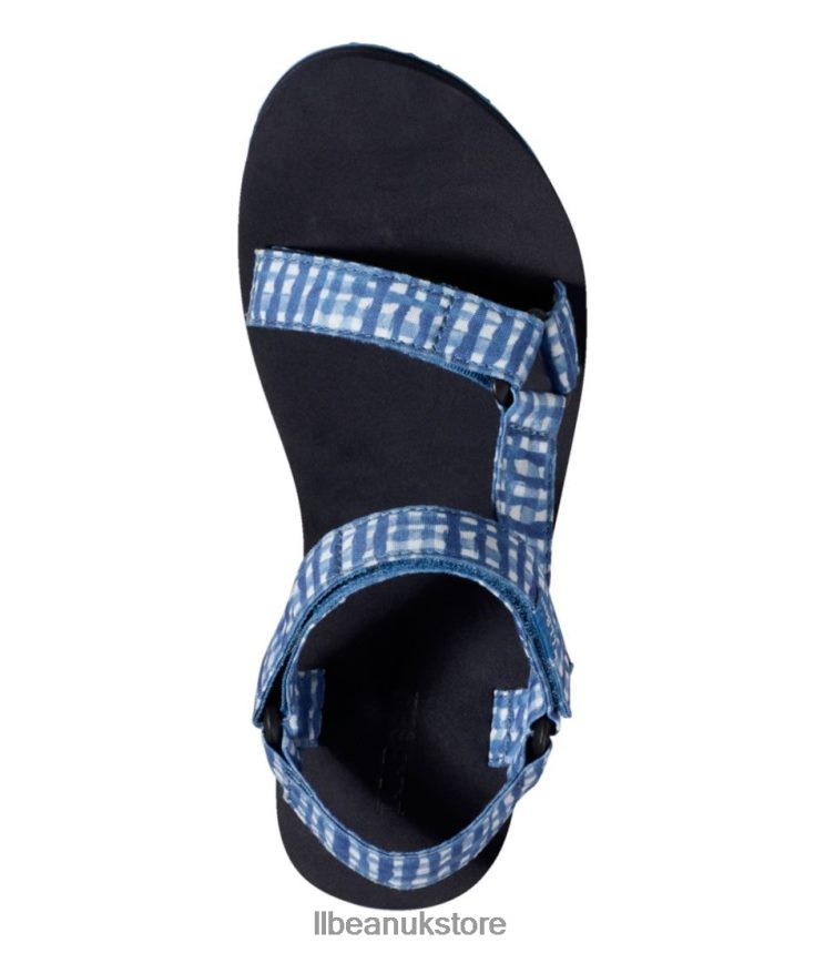 Footwear L.L.Bean Maine Isle Four-Point Sandals Mineral Red Gingham Women 0VRR661035