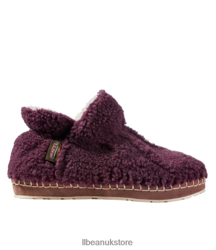 Footwear L.L.Bean Cozy Slipper Booties Dark Plum Women 0VRR661000