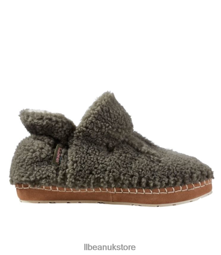 Footwear L.L.Bean Cozy Slipper Booties Kelp Green Women 0VRR666096