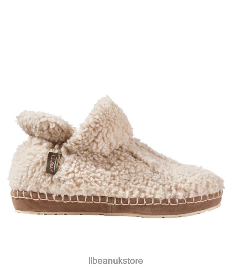 Footwear L.L.Bean Cozy Slipper Booties Natural Women 0VRR665177