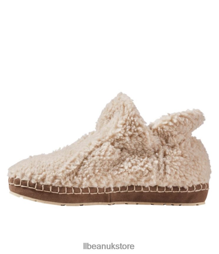 Footwear L.L.Bean Cozy Slipper Booties Natural Women 0VRR665177