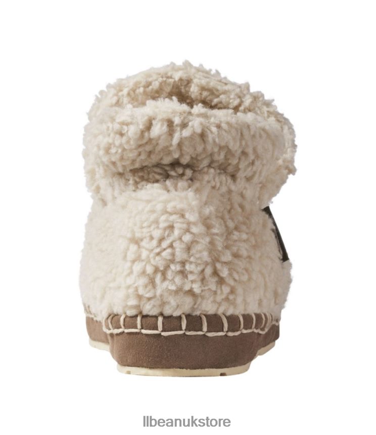 Footwear L.L.Bean Cozy Slipper Booties Natural Women 0VRR665177
