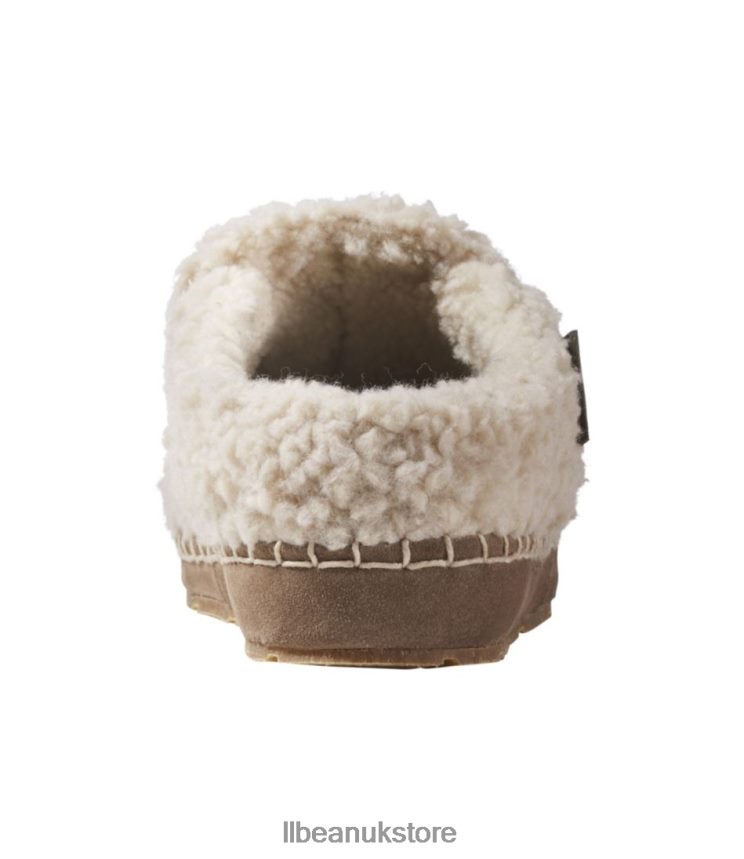 Footwear L.L.Bean Cozy Slipper Slides Natural/Bright Navy Women 0VRR665180