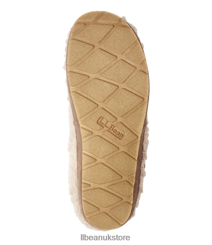 Footwear L.L.Bean Cozy Slipper Slides Natural/Bright Navy Women 0VRR665180