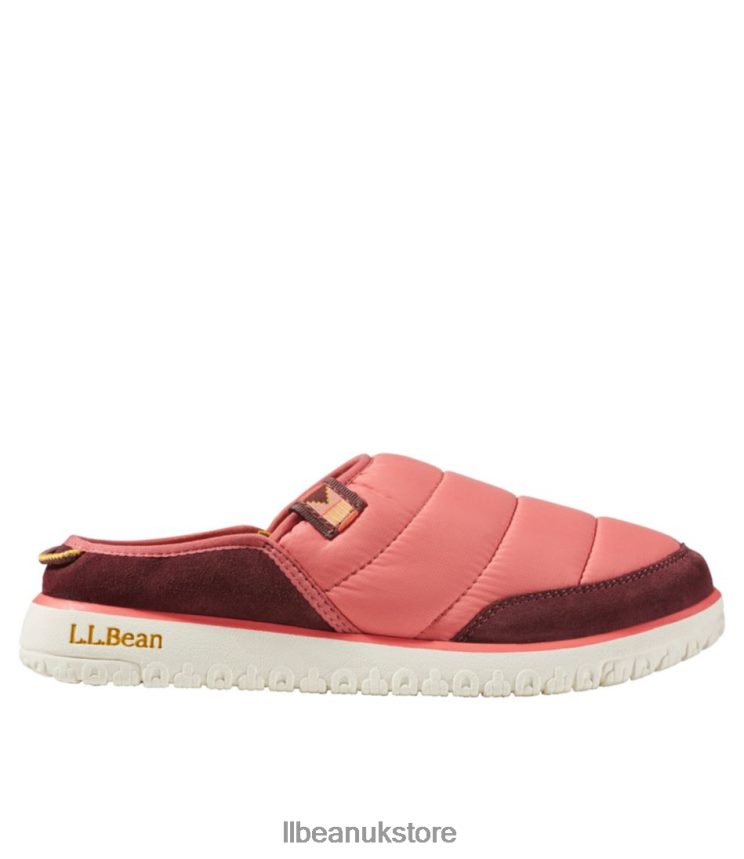 Footwear L.L.Bean Mountain Classic Quilted Slides Dark Salmon/Burgundy Women 0VRR666107