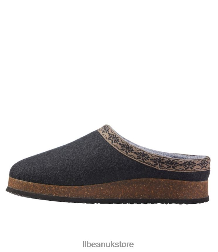 Footwear L.L.Bean Wool Slipper Clogs Shale Gray Women 0VRR663737