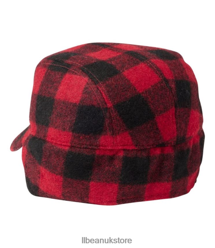 Outdoor Equipment L.L.Bean Maine Guide Wool Cap with PrimaLoft Red/Black Women 0VRR663880