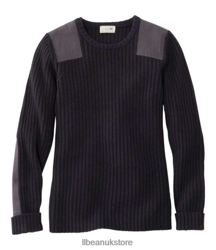 Outdoor Equipment L.L.Bean Commando Crewneck Sweater Black Women 0VRR665951