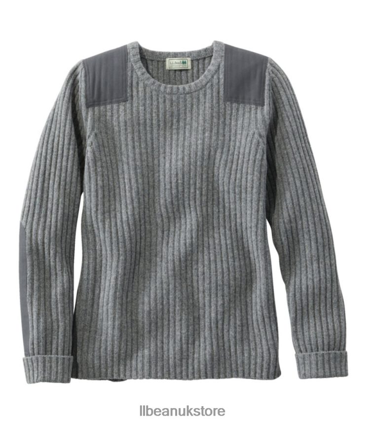 Outdoor Equipment L.L.Bean Commando Crewneck Sweater Gray Heather Women 0VRR663410
