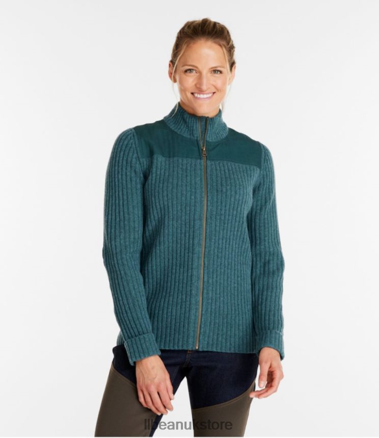 Outdoor Equipment L.L.Bean Commando Full Zip Sweater Black Women 0VRR665946