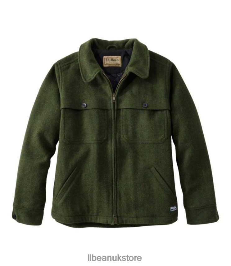 Outdoor Equipment L.L.Bean Maine Guide Zip Front Jac-Shirt with Primaloft Loden Women 0VRR66190