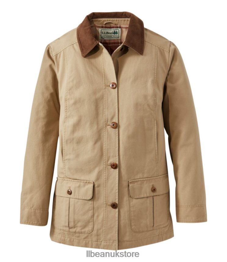 Outerwear L.L.Bean Adirondack Barn Coat Dark Khaki Women 0VRR66831