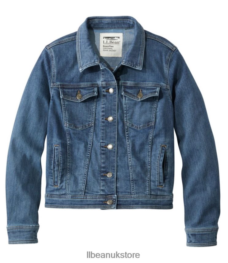 Outerwear L.L.Bean BeanFlex Jean Jacket Stonewashed Women 0VRR66866