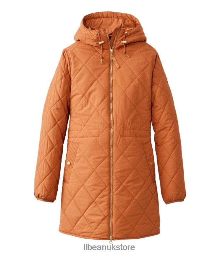 Outerwear L.L.Bean Cozy Quilted Coat Adobe Women 0VRR663609