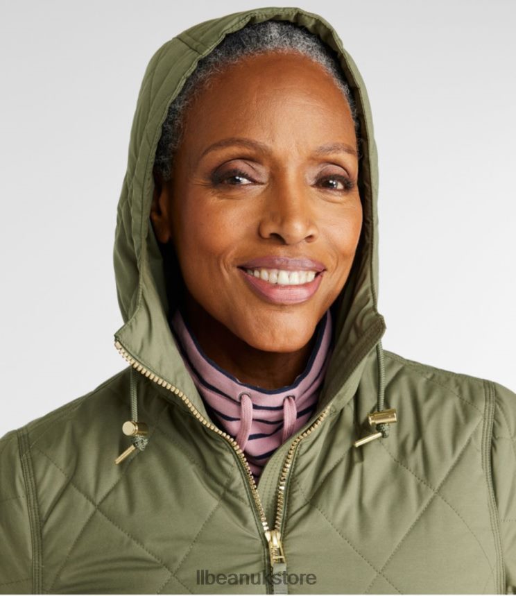 Outerwear L.L.Bean Cozy Quilted Coat Nautical Navy Women 0VRR66843